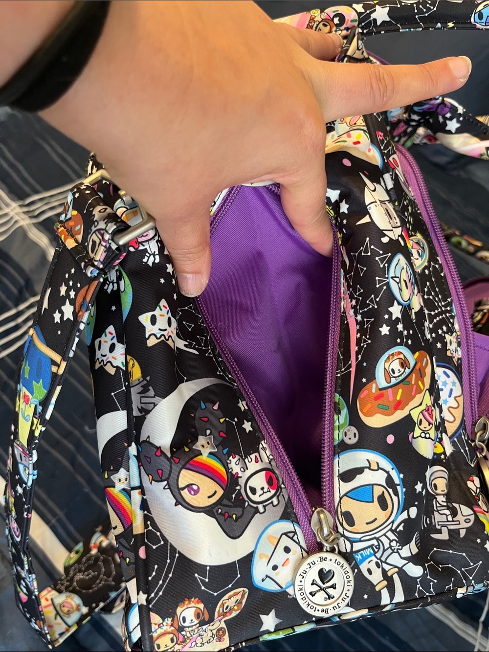 tokidoki x Jujube Be Classy Space Place Diaper bag with changing pad tote bag - Picture 7 of 10
